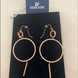 SWAROVSKI rose gold earrings